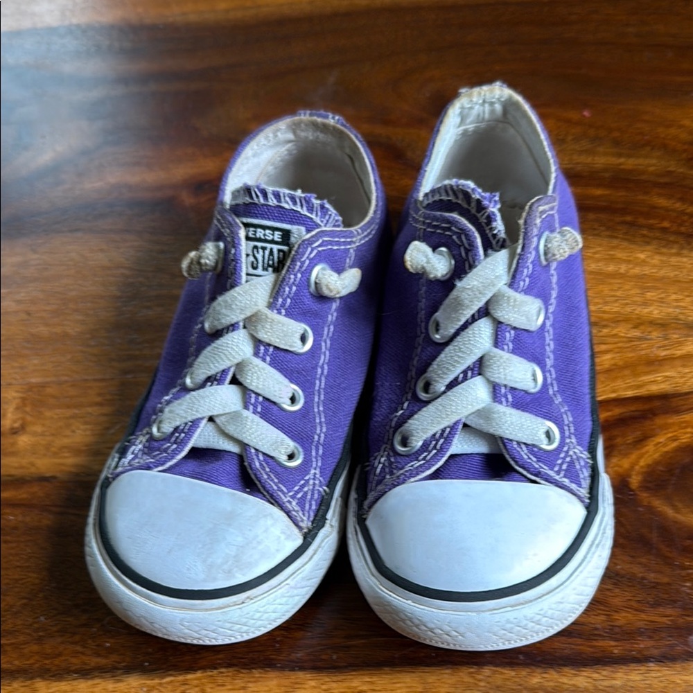 Converse Kids Purple Sneakers